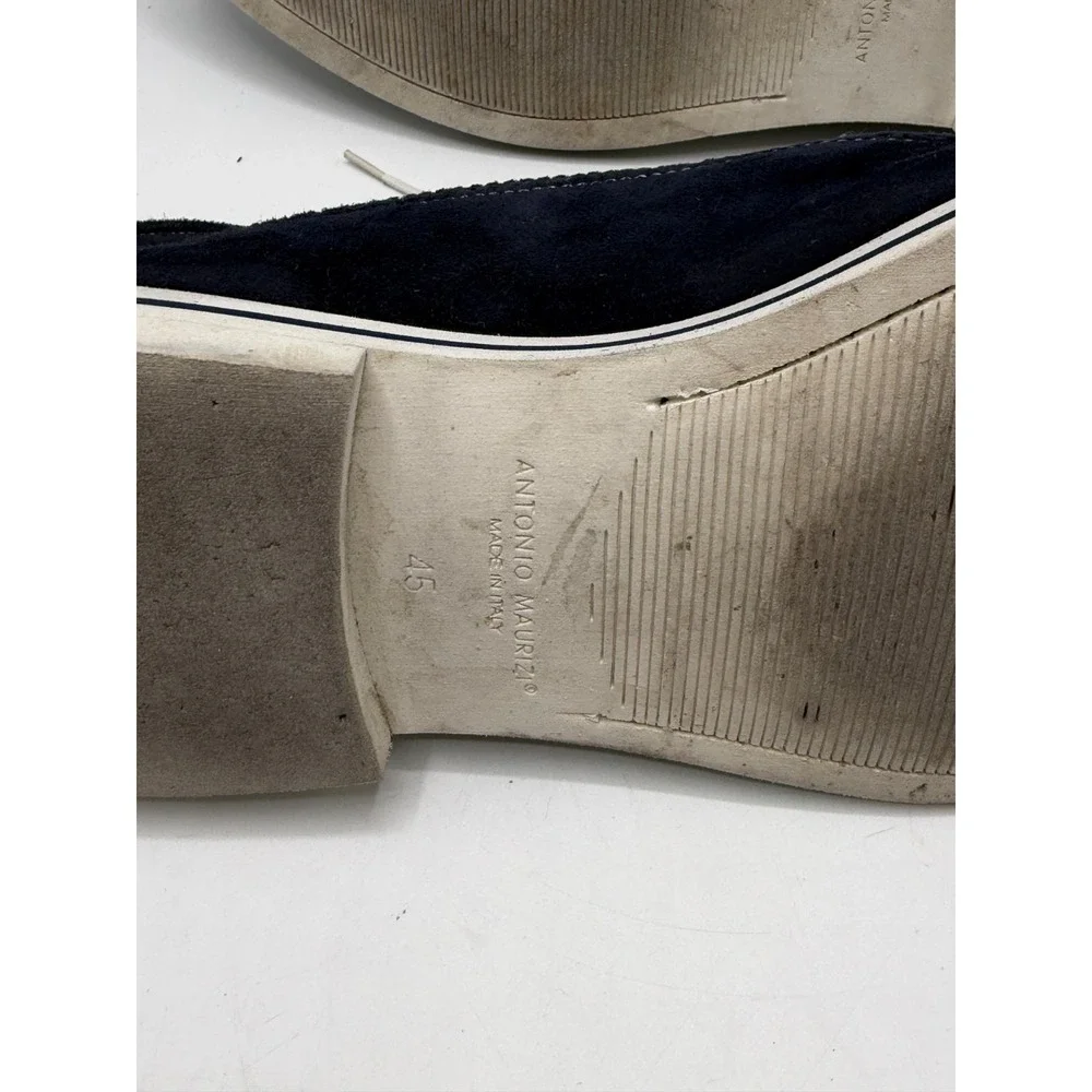 Antonio Maurizi 6833 Wingtip Navy Suede Mens Size 12 EU 45 No Box